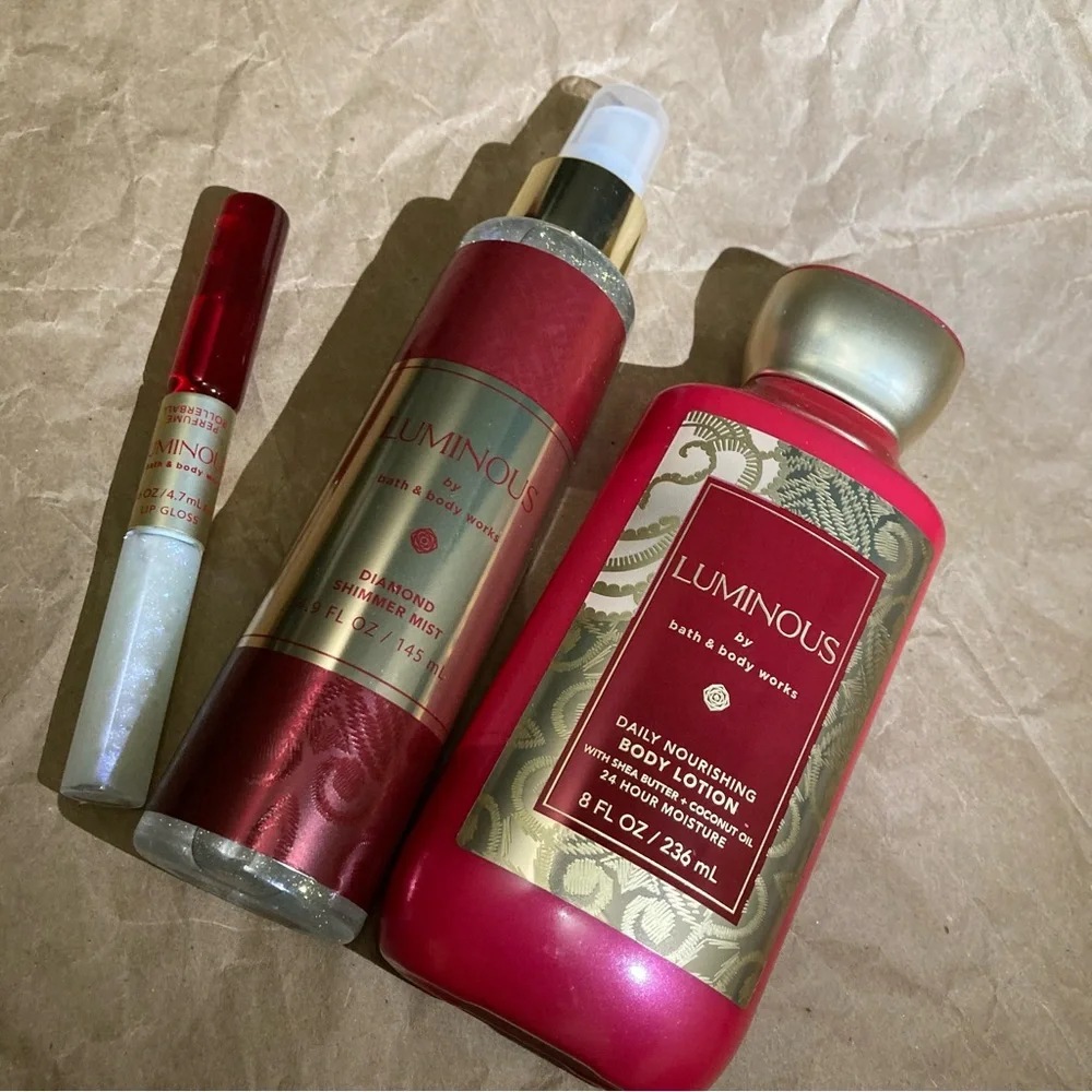 3 x Bath and body works luminous